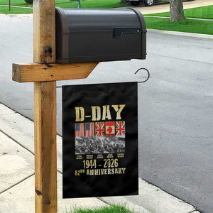 D Day 82nd Anniversary Honor History Normandy WWII Garden Flag TS11 Print Your Wear