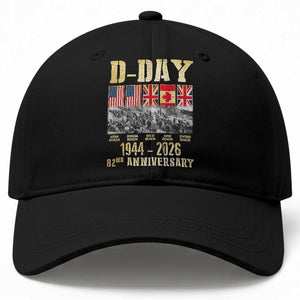 D Day 82nd Anniversary Honor History Normandy WWII Baseball Cap TS11 Print Your Wear