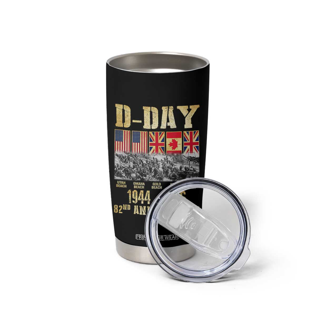 D Day 82nd Anniversary Honor History Normandy WWII Tumbler Cup TS11 Print Your Wear