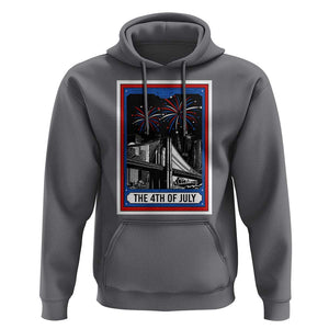 The 4th Of July Hoodie Vintage Tarot Card Dark Magic USA Fireworks TS11 Charcoal Print Your Wear