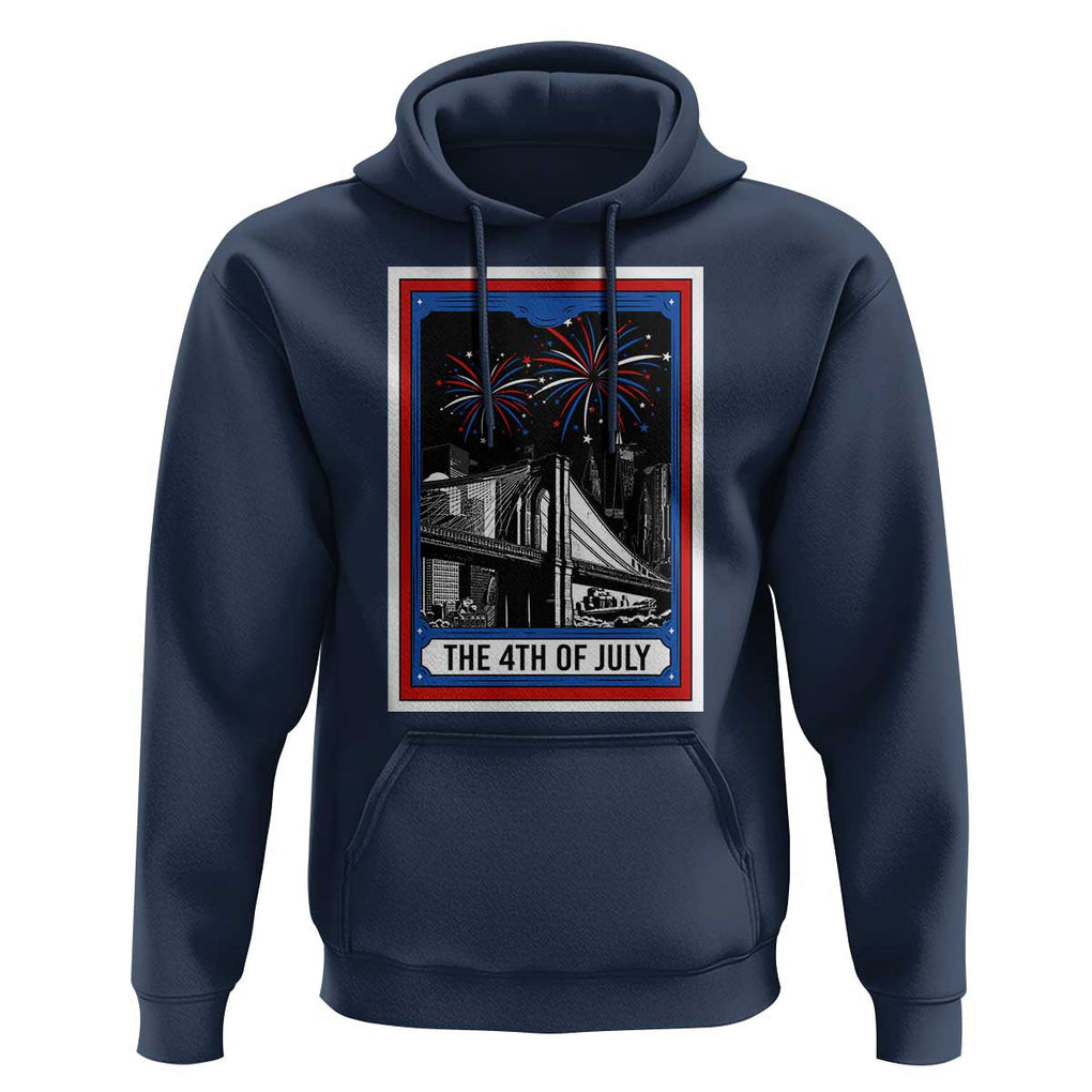 The 4th Of July Hoodie Vintage Tarot Card Dark Magic USA Fireworks TS11 Navy Print Your Wear
