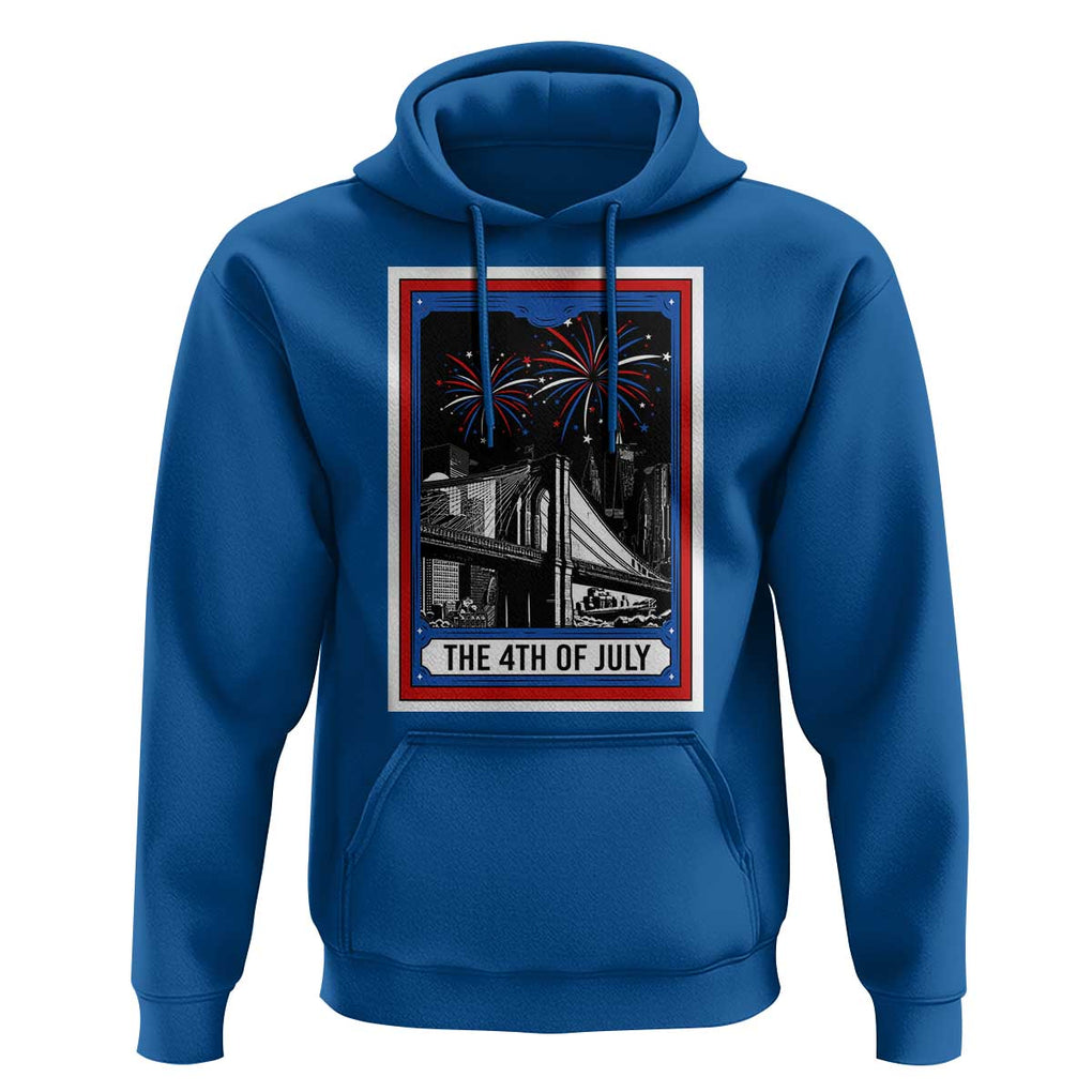 The 4th Of July Hoodie Vintage Tarot Card Dark Magic USA Fireworks TS11 Royal Blue Print Your Wear