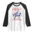 Funny 4th of July Western Cowboy Raglan Shirt America Land Of The Yee Home Of The Haw TS11 White Black Print Your Wear