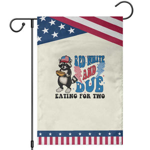 Funny 4th Of July Pregnancy Announcement Racoon Garden Flag Red White And Due Eating For Two TS11 Modern Beige Blue Print Your Wear