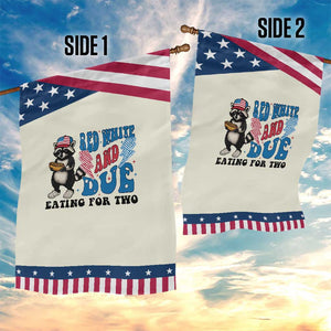 Funny 4th Of July Pregnancy Announcement Racoon Garden Flag Red White And Due Eating For Two TS11 Print Your Wear