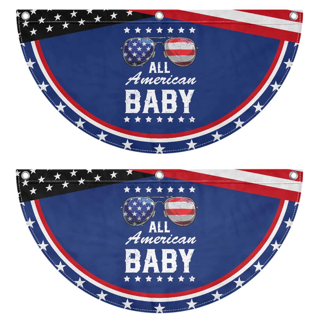 Funny All American Baby 4th Of July Patriotic Fan Flag Family Matching Sunglasses