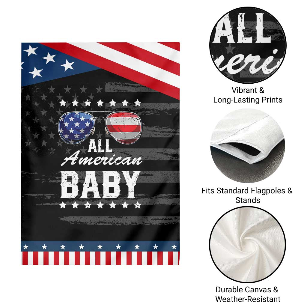Funny All American Baby 4th Of July Garden Flag Family Matching Sunglasses TS11 Print Your Wear