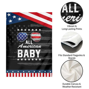 Funny All American Baby 4th Of July Garden Flag Family Matching Sunglasses TS11 Print Your Wear