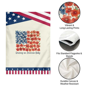 Funny 4th Of July Pregnancy Announcement Garden Flag Growing An American Baby USA Flag Flowers TS11 Print Your Wear