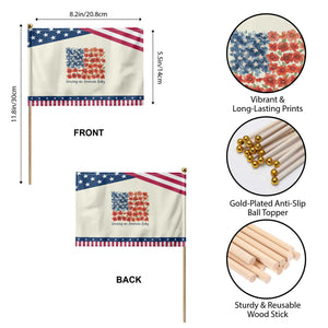Funny 4th Of July Pregnancy Announcement Patriotic Handheld Flag Growing An American Baby USA Flag Flowers TS11 Print Your Wear