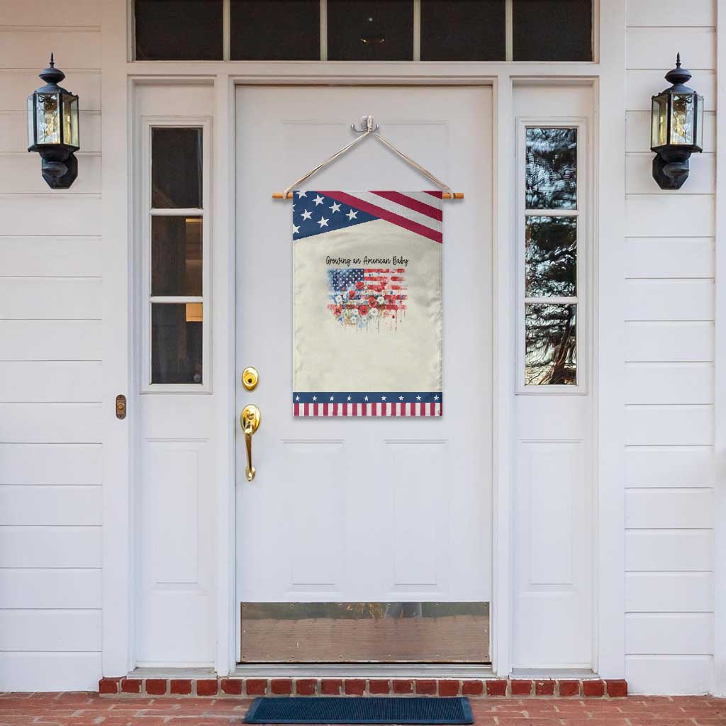 Funny 4th Of July Pregnancy Announcement Garden Flag Growing An American Baby USA Flag TS11 Print Your Wear