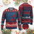 Funny She Loves Jesus And America Too Knit Sweatshirt 4th Of July Christian American Flag TS11 Burgundy Print Your Wear