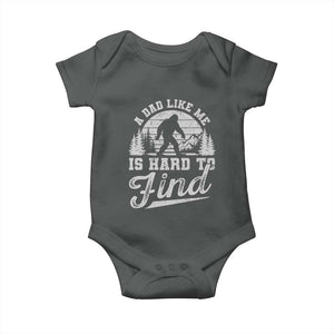 Funny A Dad Like Me Is Hard To Find Baby Onesie Bigfoot Dad Fathers Day TS11 Dark Heather Print Your Wear