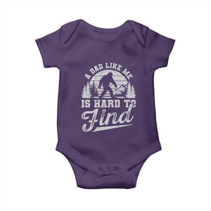 Funny A Dad Like Me Is Hard To Find Baby Onesie Bigfoot Dad Fathers Day TS11 Purple Print Your Wear