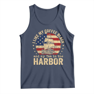 I Like My Coffee Black And My Tea In The Harbor Tank Top Funny US History