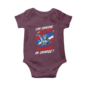 Can Someone Please Just Put A Woman in Charge Baby Onesie 4th of July Feminist