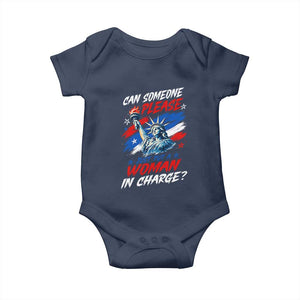 Can Someone Please Just Put A Woman in Charge Baby Onesie 4th of July Feminist