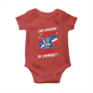 Can Someone Please Just Put A Woman in Charge Baby Onesie 4th of July Feminist