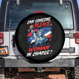 Can Someone Please Just Put A Woman in Charge Spare Tire Cover 4th of July Feminist