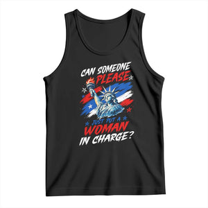 Can Someone Please Just Put A Woman in Charge Tank Top 4th of July Feminist