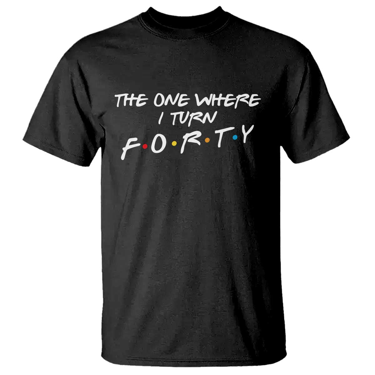 40th Birthday T Shirt The One Where I Turn Forty Funny TV Series Bday