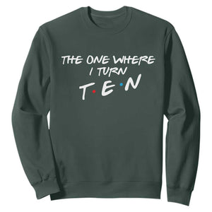 10th Birthday Sweatshirt The One Where I Turn Ninety Funny TV Series Bday