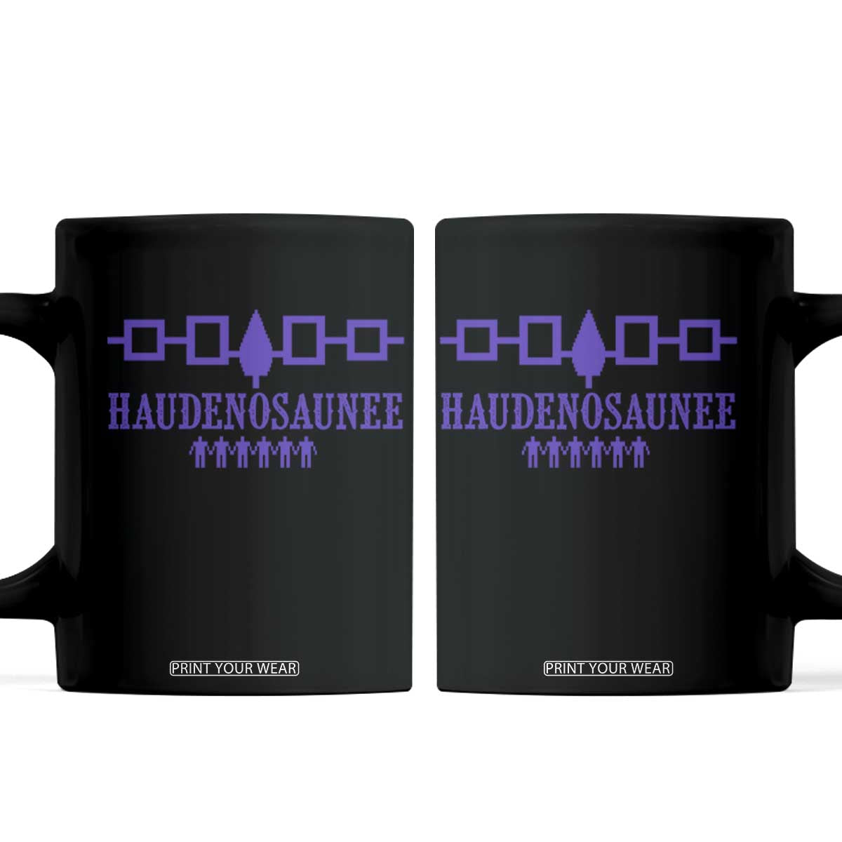 Native American Haudenosaunee Iroquois Nation Flag Coffee Mug TS11 Black Print Your Wear