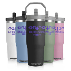Native American Haudenosaunee Iroquois Nation Flag Flip Straw Tumbler TS11 Print Your Wear