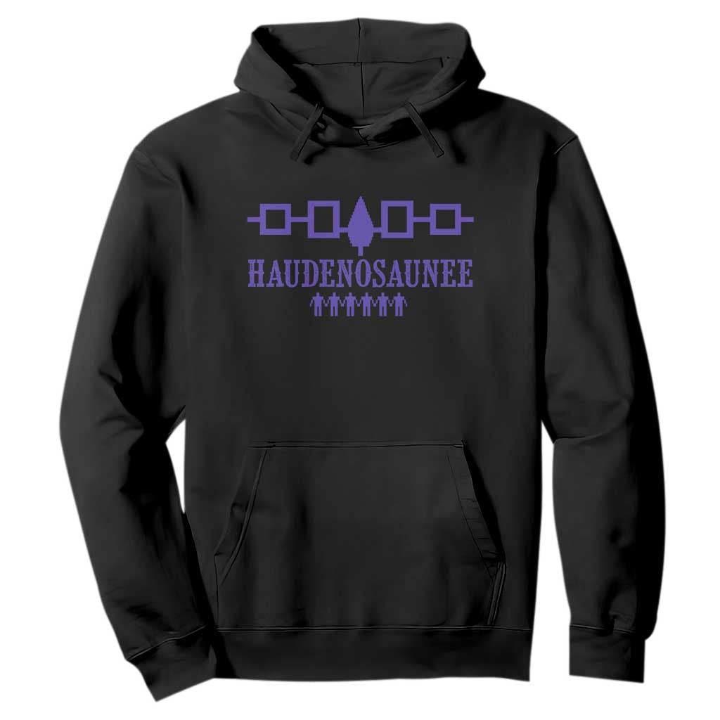 Native American Haudenosaunee Iroquois Nation Flag Hoodie TS11 Black Print Your Wear