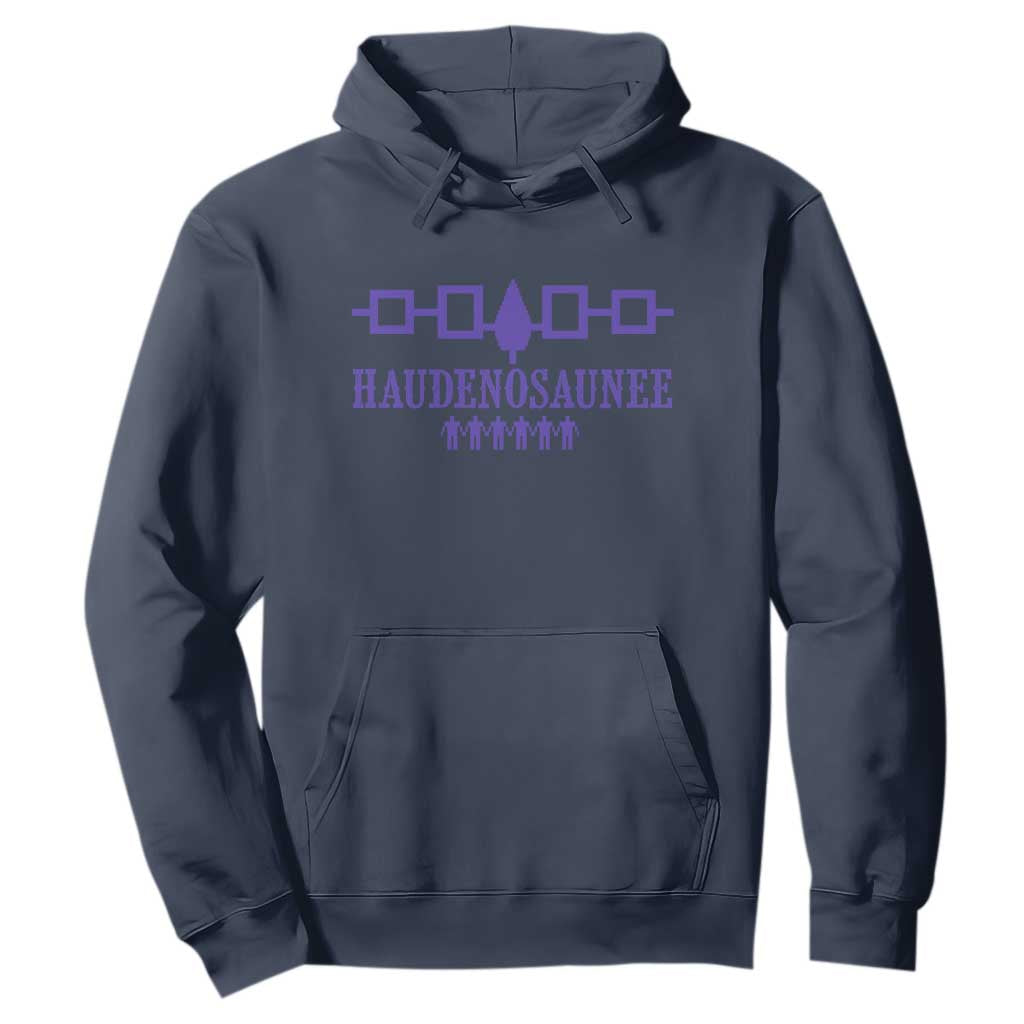 Native American Haudenosaunee Iroquois Nation Flag Hoodie TS11 Navy Print Your Wear