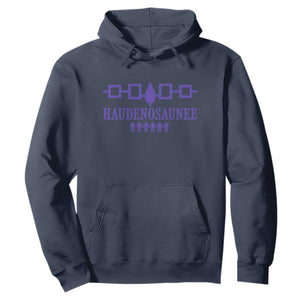 Native American Haudenosaunee Iroquois Nation Flag Hoodie TS11 Navy Print Your Wear