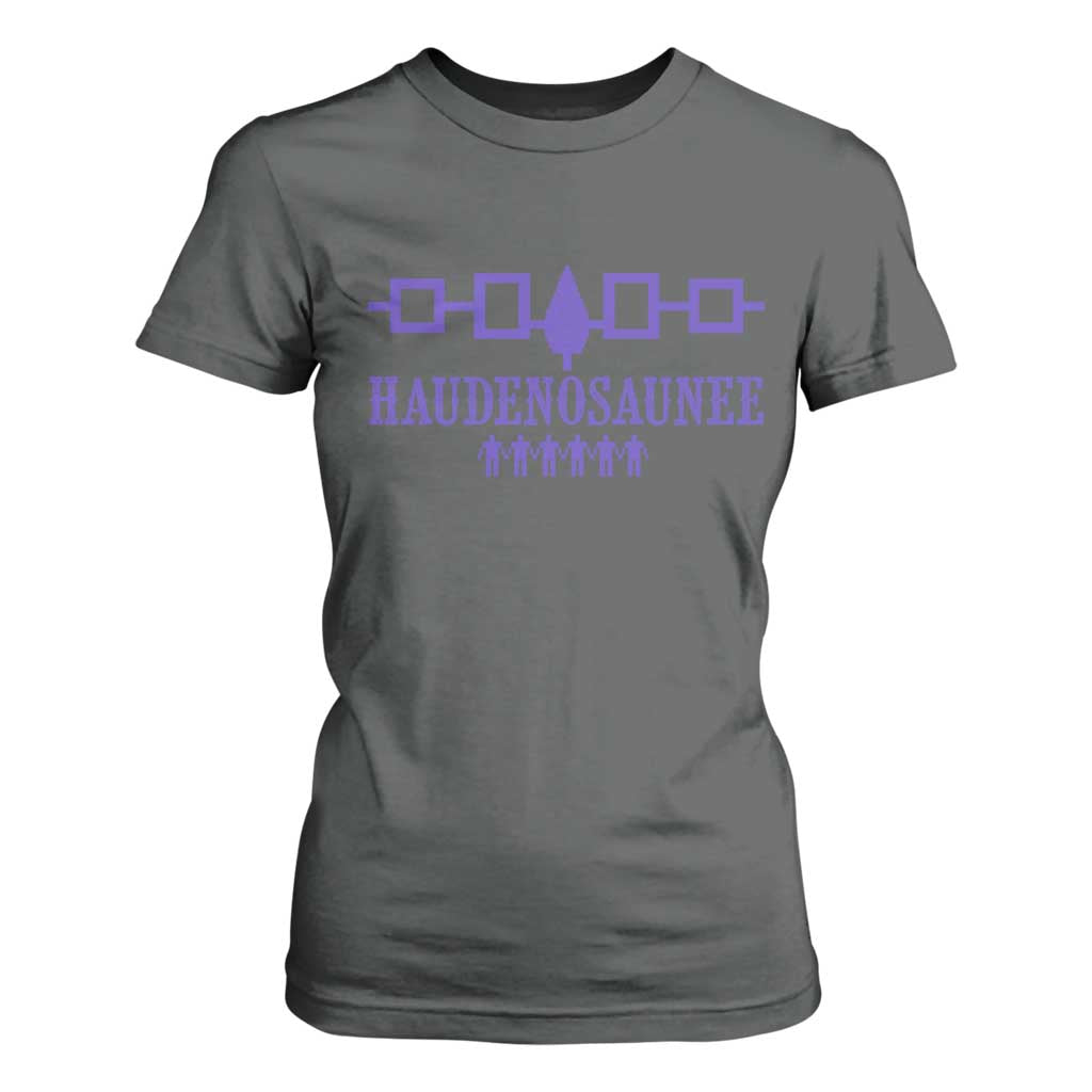 Native American Haudenosaunee Iroquois Nation Flag T Shirt For Women TS11 Dark Heather Print Your Wear
