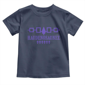 Native American Haudenosaunee Iroquois Nation Flag Toddler T Shirt TS11 Navy Print Your Wear
