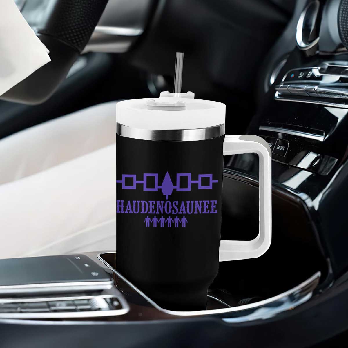 Native American Haudenosaunee Iroquois Nation Flag Tumbler With Handle TS11 Print Your Wear