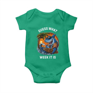 Funny Shark Guess What Week It Is Baby Onesie Shark Awareness Summer Vacation