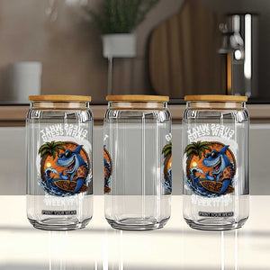Funny Shark Guess What Week It Is Glass Can Shark Awareness Summer Vacation