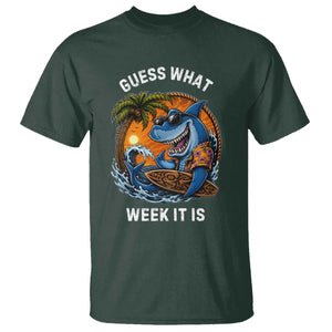 Funny Shark Guess What Week It Is T Shirt Shark Awareness Summer Vacation