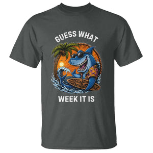 Funny Shark Guess What Week It Is T Shirt Shark Awareness Summer Vacation