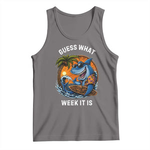 Funny Shark Guess What Week It Is Tank Top Shark Awareness Summer Vacation