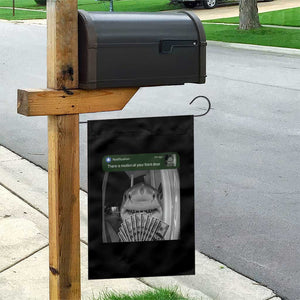 There is Motion at Your Front Door Funny Shark Motion Meme Garden Flag