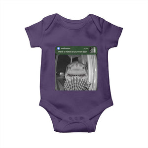 There is Motion at Your Front Door Funny Shark Motion Meme Baby Onesie