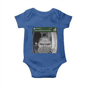 There is Motion at Your Front Door Funny Shark Motion Meme Baby Onesie