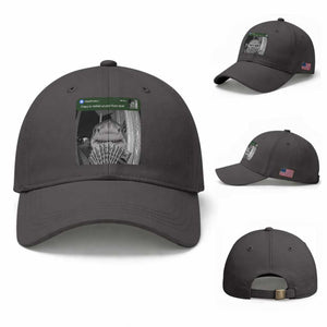 There is Motion at Your Front Door Funny Shark Motion Meme Baseball Cap