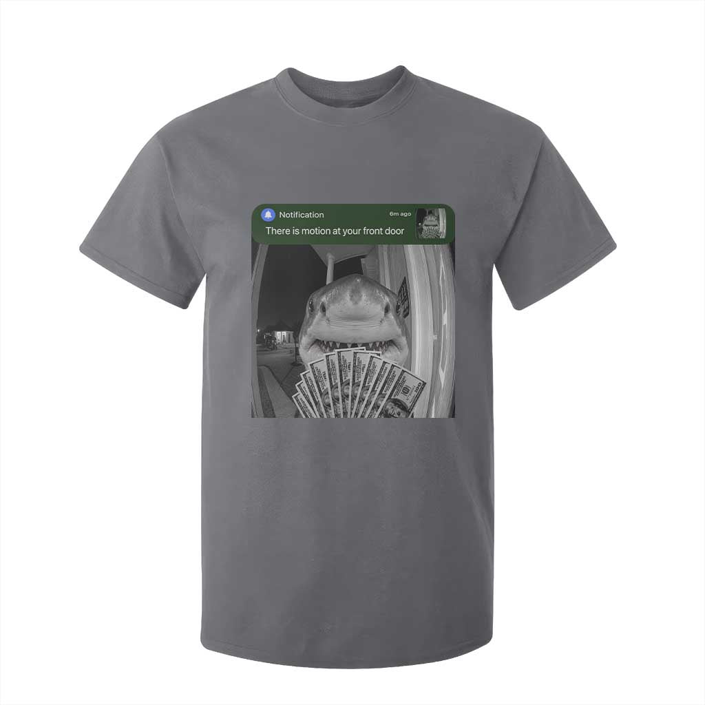 There is Motion at Your Front Door Funny Shark Motion Meme T Shirt For Kid