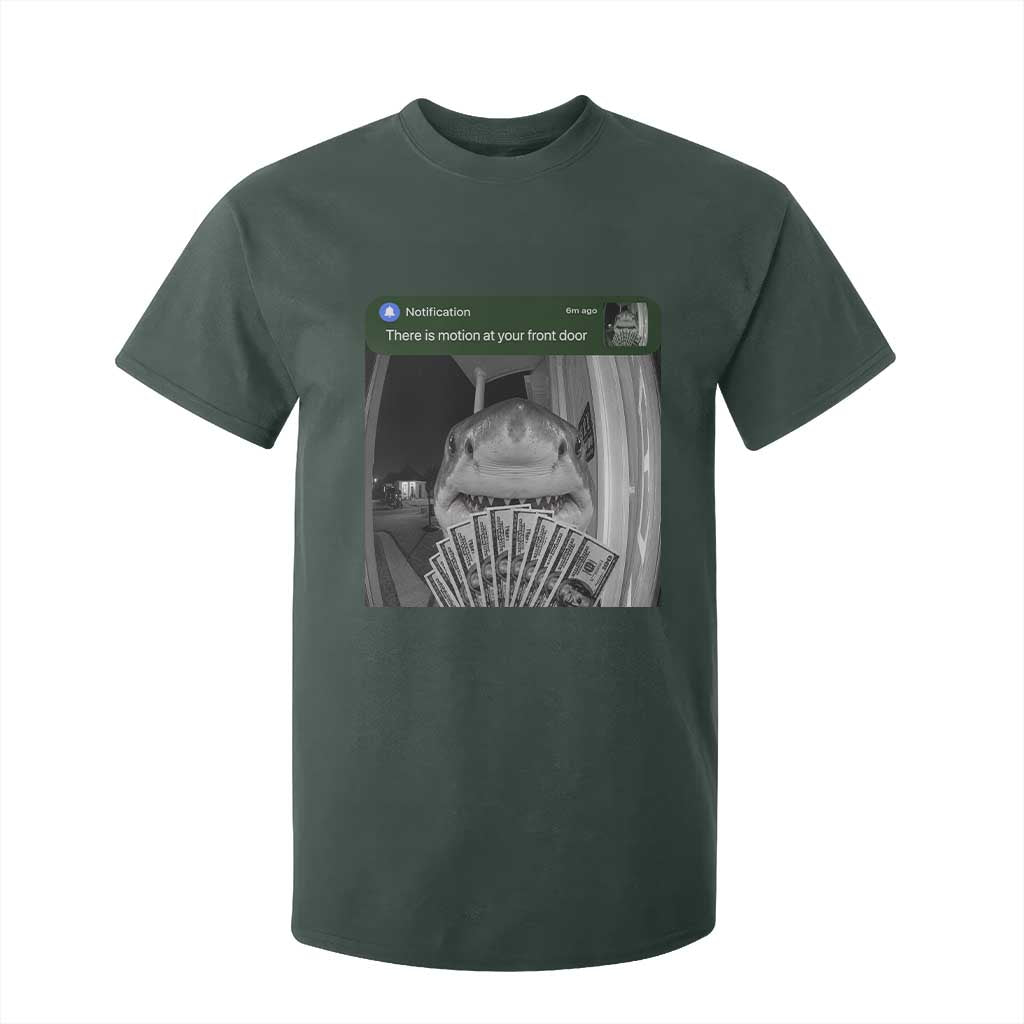 There is Motion at Your Front Door Funny Shark Motion Meme T Shirt For Kid