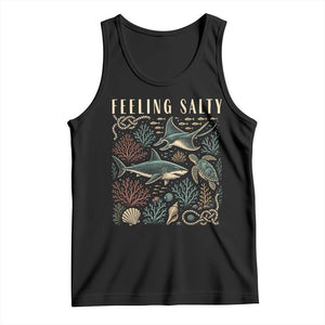 Feeling Salty Shark Lover Vintage Ocean Life Tank Top