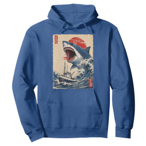 Megalodon Shark Japanese Vintage Graphic Ukiyo e Art Hoodie