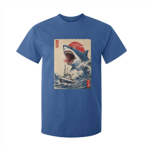 Megalodon Shark Japanese Vintage Graphic Ukiyo e Art T Shirt For Kid