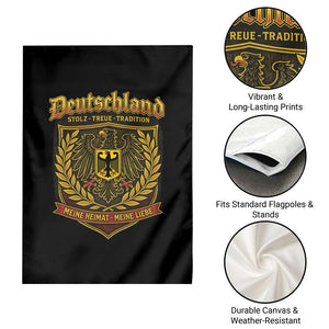German Heritage Pride Garden Flag Deutschland Stolz Treue Tradition Meine Heimat Meine Liebe TS11 Print Your Wear
