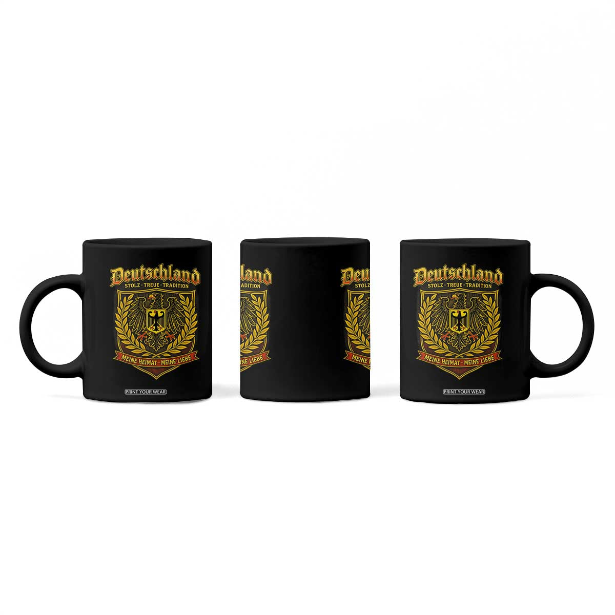 German Heritage Pride Coffee Mug Deutschland Stolz Treue Tradition Meine Heimat Meine Liebe TS11 Print Your Wear